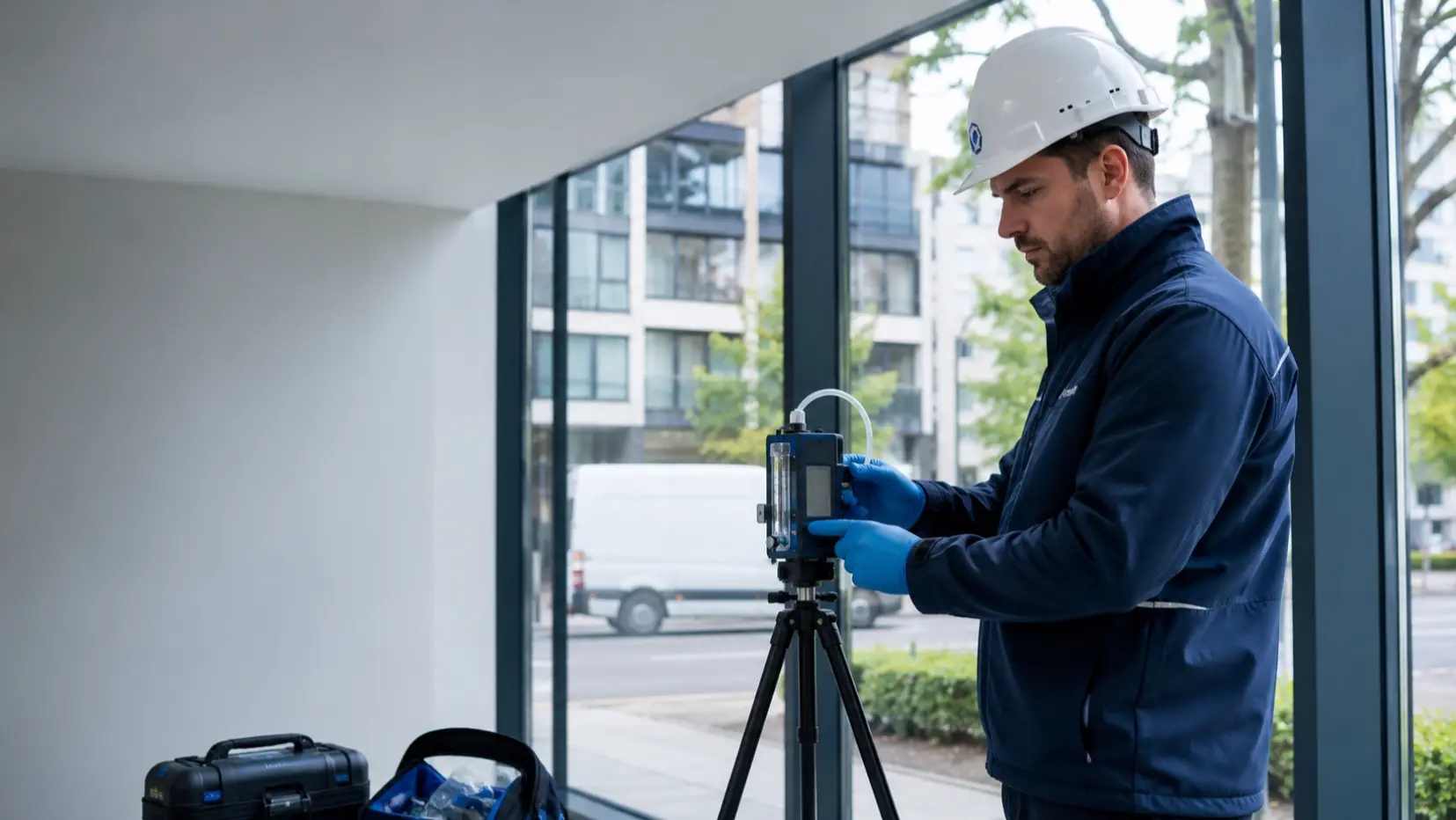 Asbestos monitoring and testing service