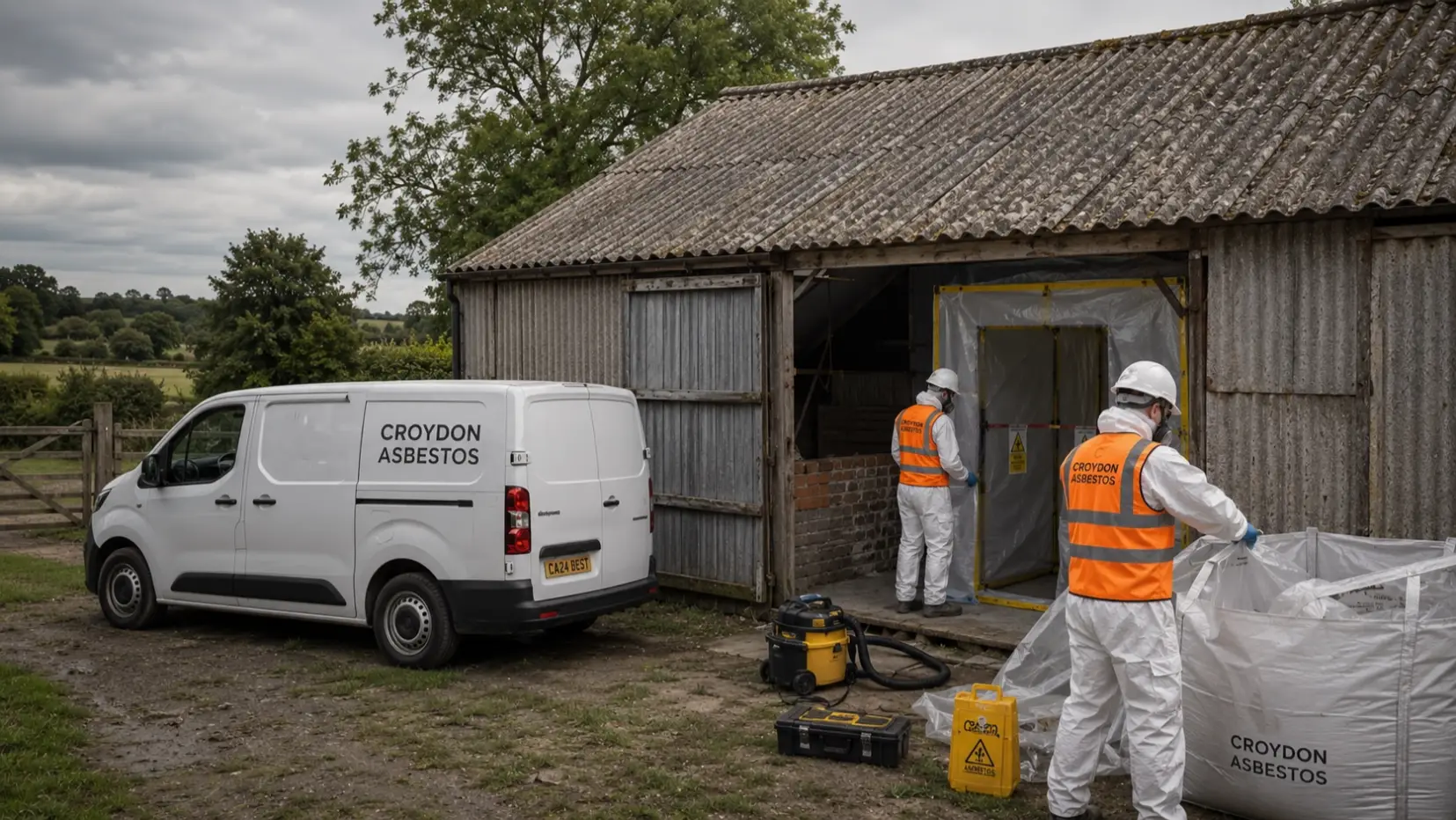 Barn asbestos removal and safe disposal