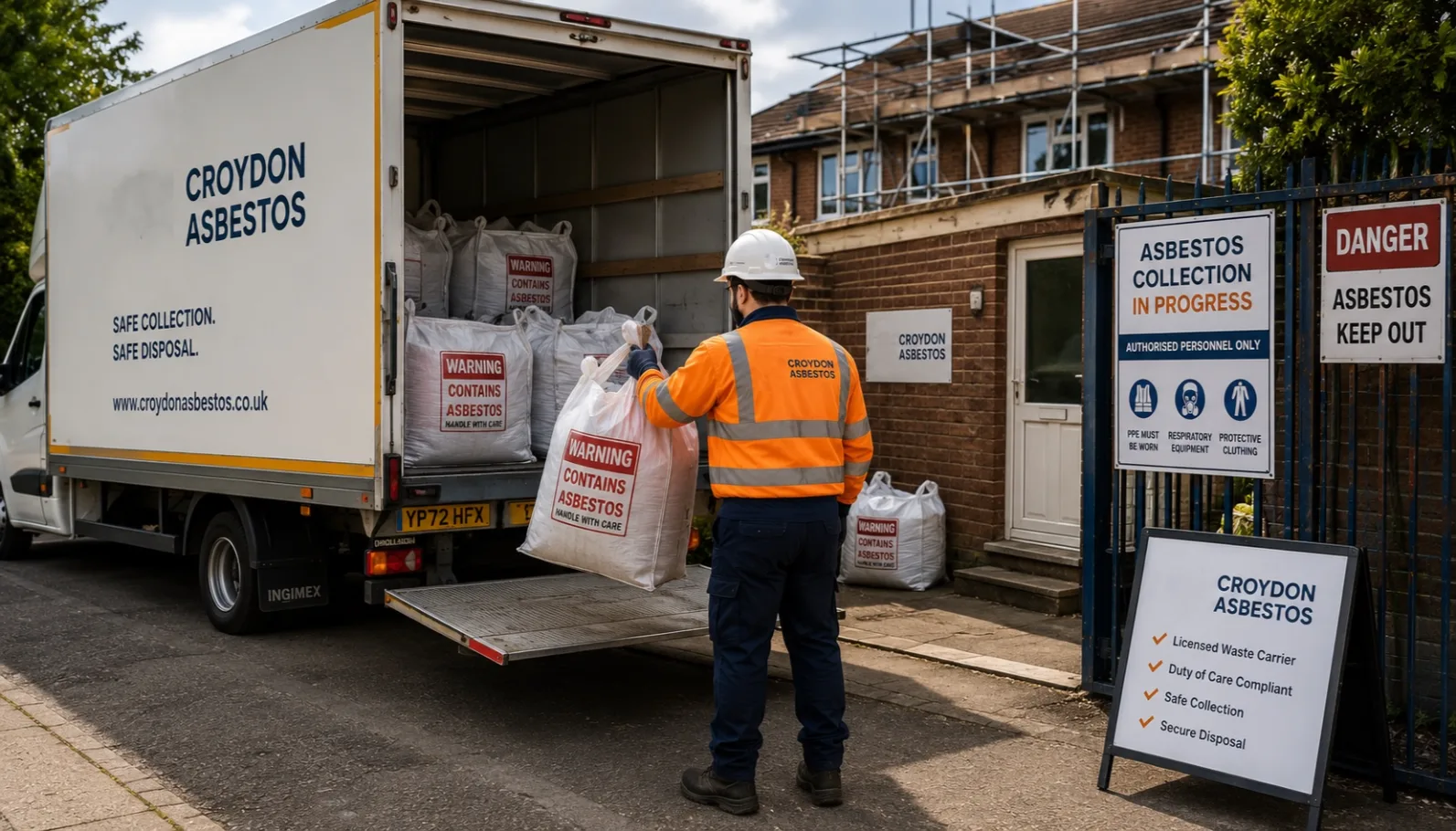 Asbestos waste collection service