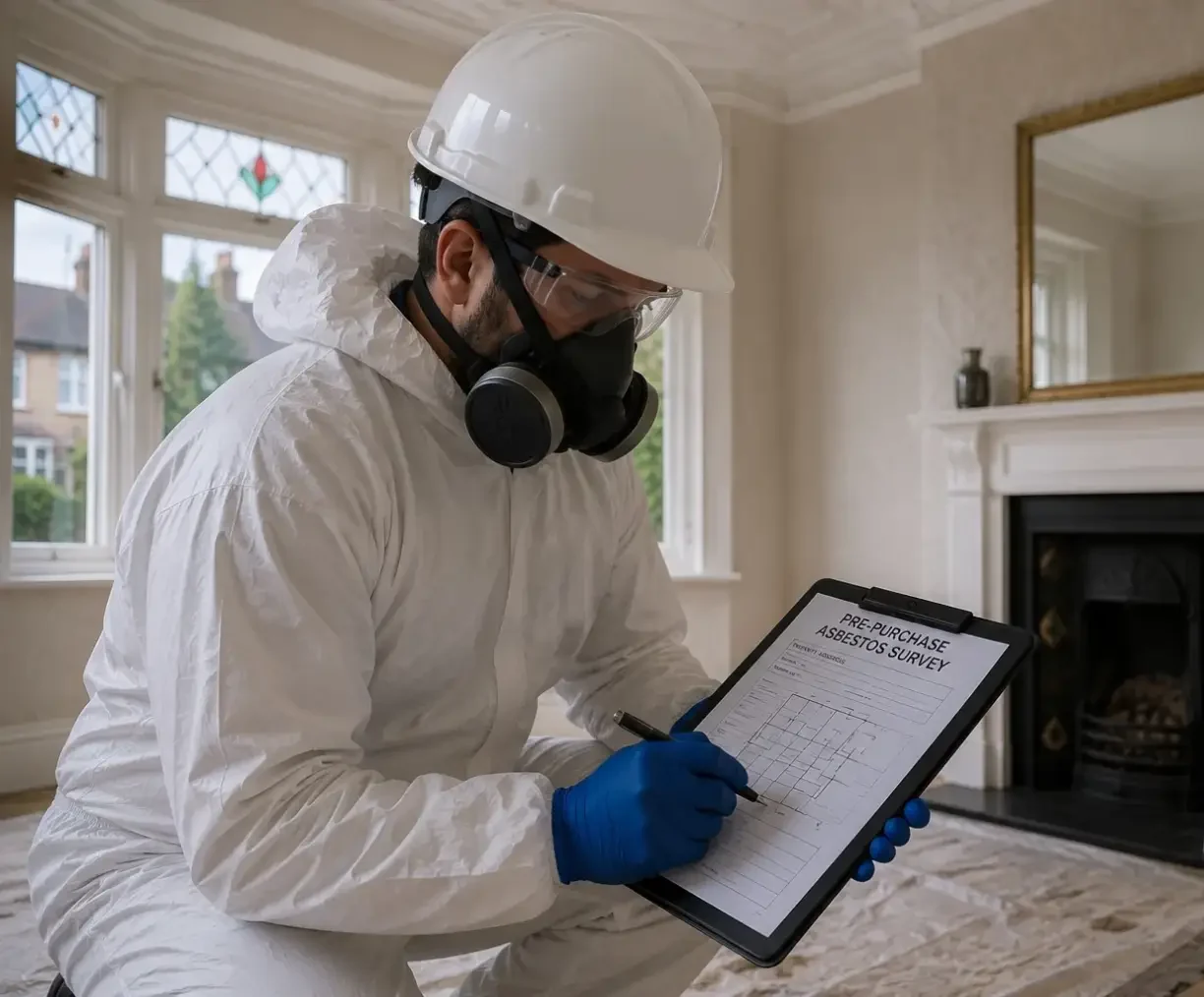 Pre-purchase asbestos survey inspection