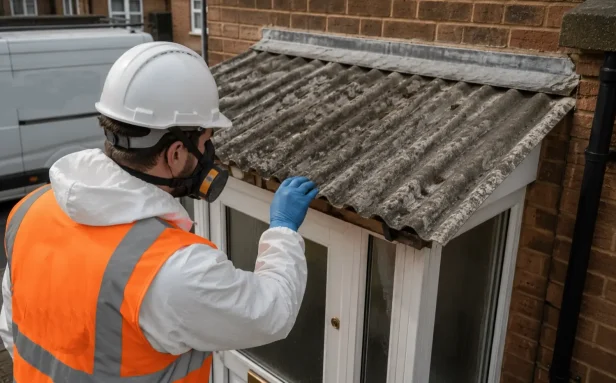 Asbestos Porch Roof Removal - Inspection