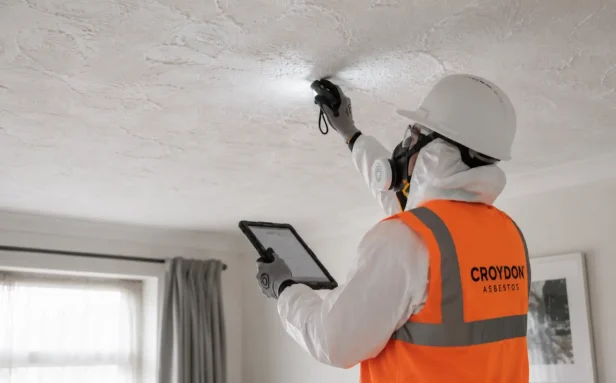 Asbestos Textured Coating Removal - Ceiling Inspection